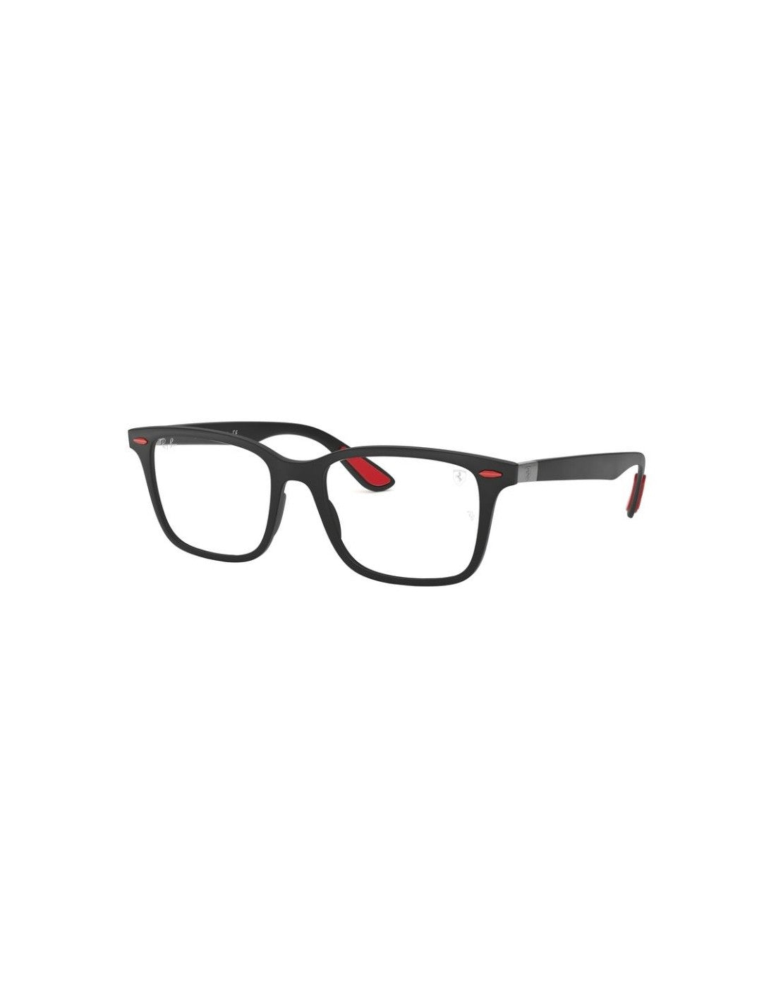 Ray Ban Rb7144M F602 Oftalmico Square Scuderia Ferrari Negro Rojo